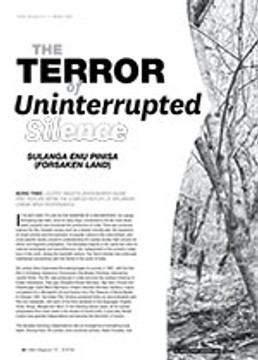The Terror of Uninterrupted Silence: <i>Sulanga Enu Pinisa</i> (<i>Forsaken Land</i>)