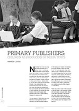 Primary Publishers: Children as Producers of Media Texts