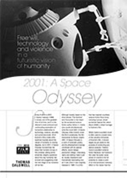 Free Will, Technology and Violence in a Futuristic Vision of Humanity: <i>2001: A Space Odyssey</i>