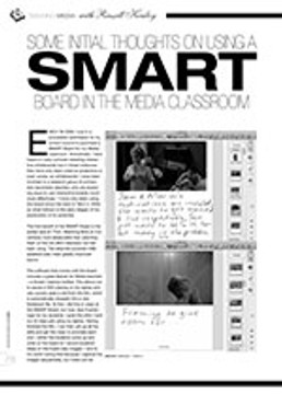 Some Initial Thoughts on Using a SMART Board in the Media Classroom