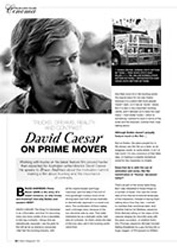 Trucks, Dreams, Reality and Contrast: David Caesar on <i>Prime Mover</i>