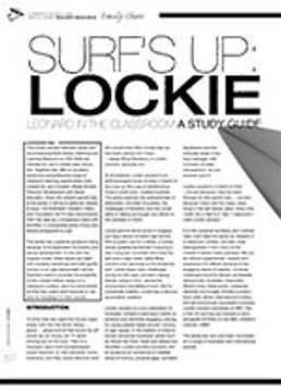 Surf? Up: Lockie Leonard in the Classroom. A Study Guide