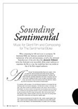 Sounding Sentimental: Music for Silent Film and Composing for <i>The Sentimental Bloke</i>