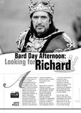 Bard Day Afternoon: <i>Looking for Richard</i>