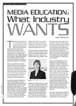 Media Education: What Industry Wants