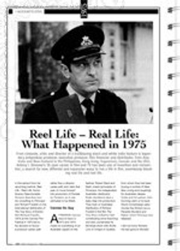 1975: The Unease of Passing Milestones; Australian Films Released in 1975; Reel Life ?Real Life: What Happened in 1975