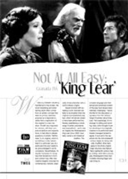 Not At All Easy: Granada TV's King Lear