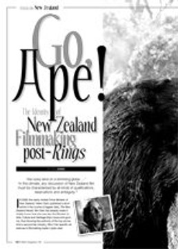 Go, Ape! The Identity of New Zealand Filmmaking, post-Rings