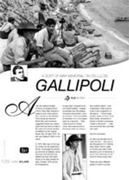 A Sort of War Memorial on Celluloid: <i>Gallipoli</i>