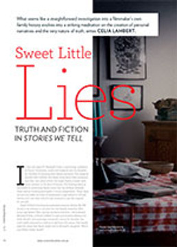 Sweet Little Lies: Truth and Fiction in <em>Stories We Tell</em>