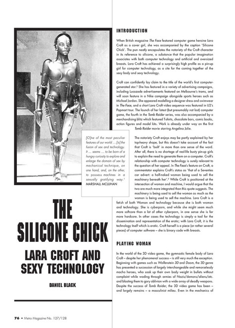 The Silicone Chick: Lara Croft and Sexy Technology