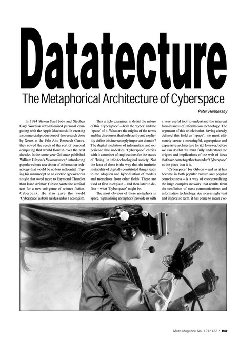 Datatecture: The Metaphorical Architecture of Cyberspace