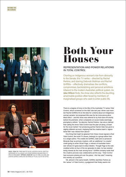 Both Your Houses: Representation and Power Relations in 'Total Control'