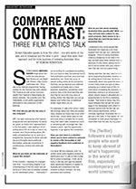 Compare and Contrast: Three Film Critics Talk