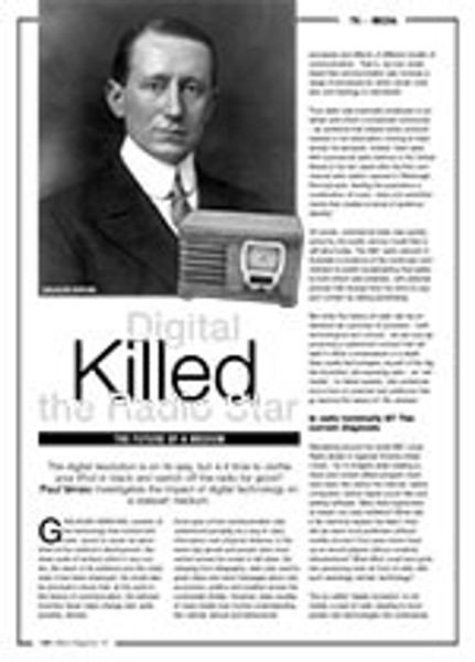 Digital Killed the Radio Star: The Future of a Medium