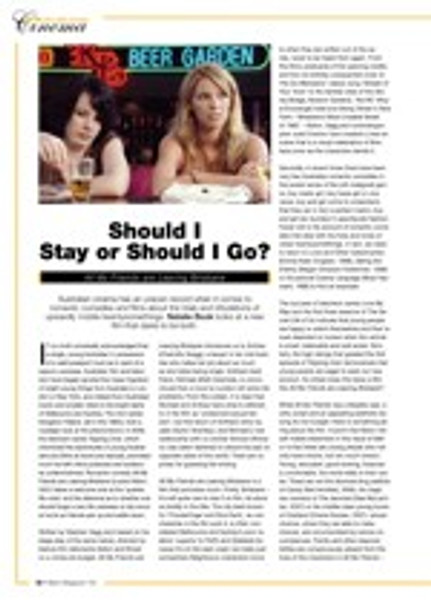 Should I Stay or Should I Go?: <i>All My Friends are Leaving Brisbane</i>