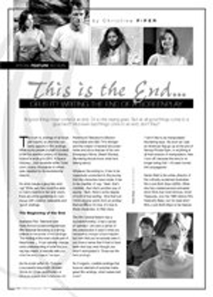 This Is the End: Or Is It? Writing the End of a Screenplay