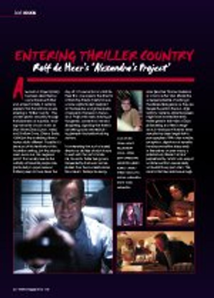 Entering Thriller Country - Rolf de Heer's <i>Alexandra's Project</i>