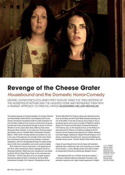 Revenge of the Cheese Grater: Housebound and the Domestic Horror-Comedy