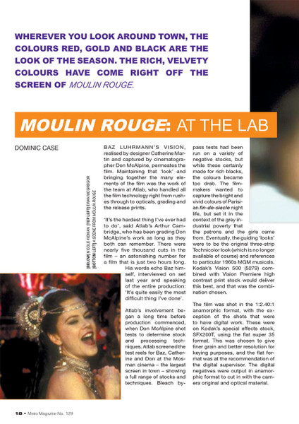 Moulin Rouge': At the Lab