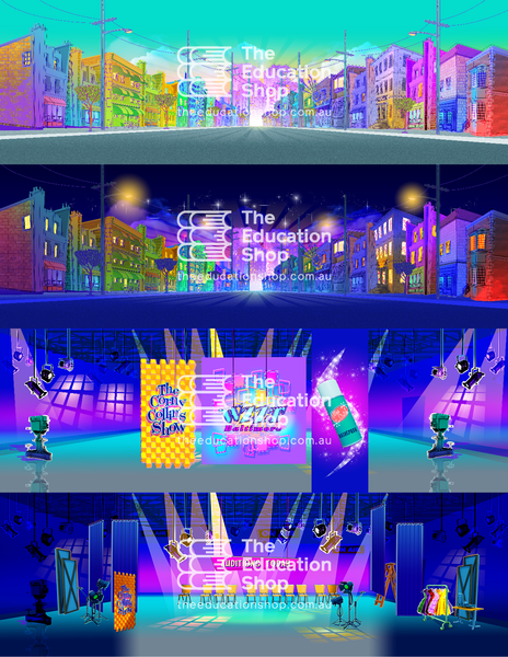 Musical Backdrop Artwork: Hairspray