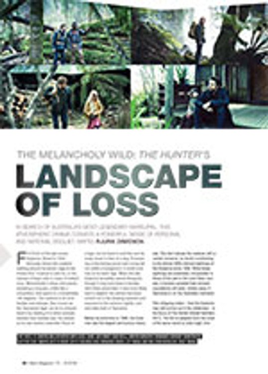 The Melancholy Wild: <i>The Hunter</i>? Landscape of Loss