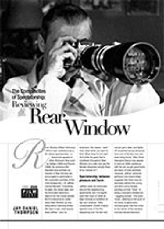 The Complexities of Spectatorship: Reviewing <i>Rear Window</i>