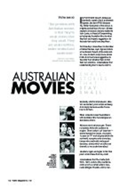 Australian Movies: Small Stories That Stay Small