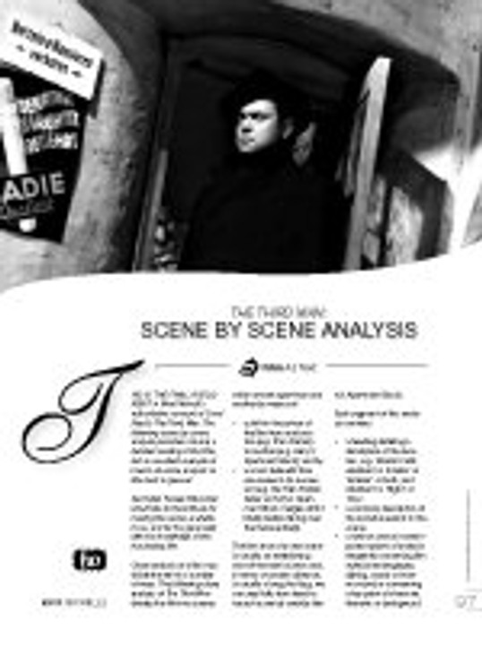 The Third Man: Scene by Scene Analysis (Film as Text)