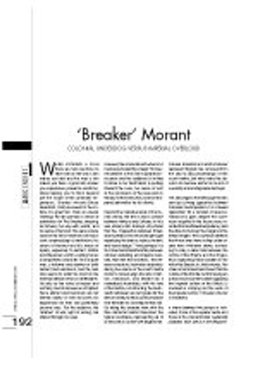 'Breaker' Morant - Colonial Underdog Versus Imperial Overlord