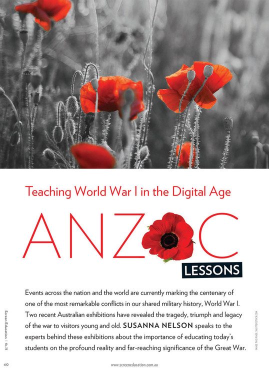 Anzac Lessons: Teaching World War I in the Digital Age