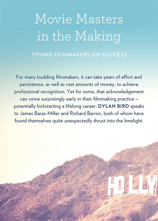 Movie Masters in the Making: Young Filmmakers on Success