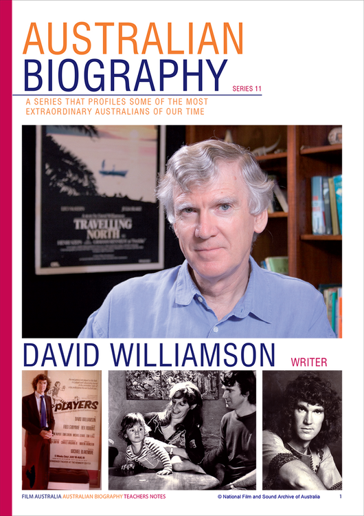 Australian Biography Series - David Williamson (Study Guide) 