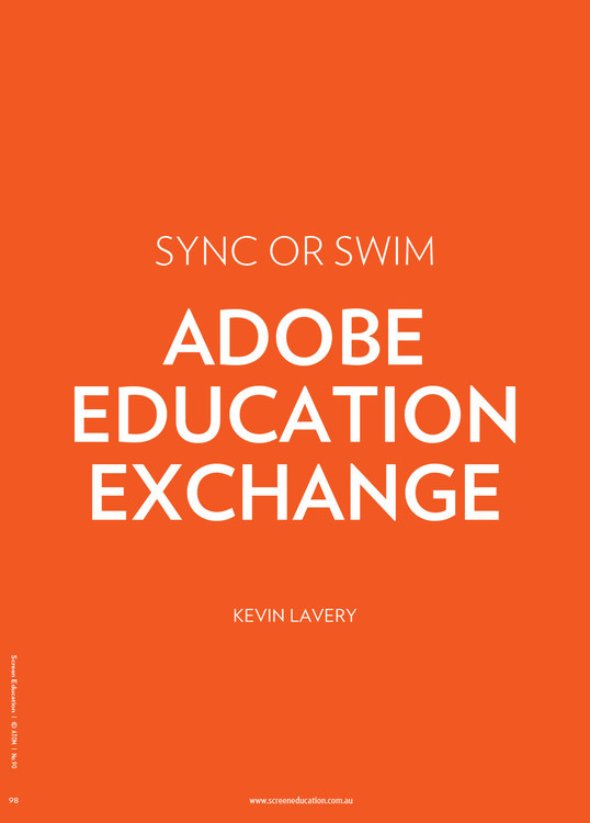 Sync or Swim: Adobe Education Exchange