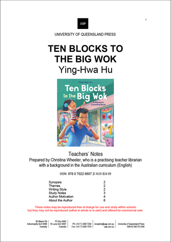 Ten Blocks to the Big Wok by Ying-Hwa Hu