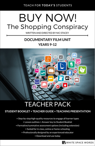 Buy Now! The Shopping Conspiracy (Teacher Pack) - The Education Shop