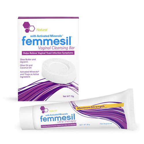femmesil Ultra Therapy Vaginal Ointment & Cleansing Bar Kit femmesil Ultra Therapy Vaginal Ointment & Cleansing Bar Kit