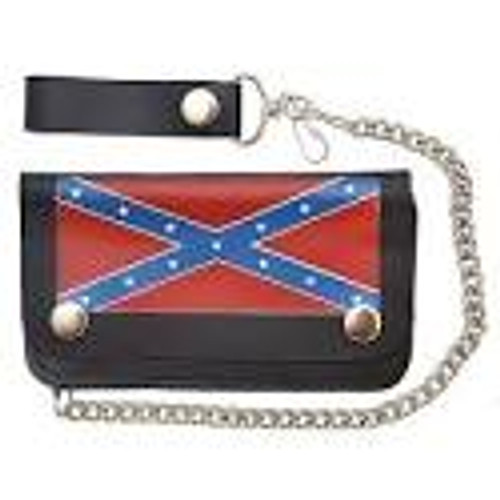 Rebel Trucker Wallet - Leather Studded with Chain Rebel Trucker Wallet - Leather Studded with Chain