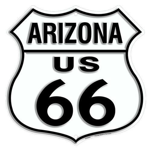 Route 66 Arizona Shield Sign