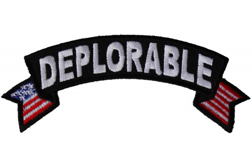 Deplorable Small Flag Rocker Patch Deplorable Small Flag Rocker Patch