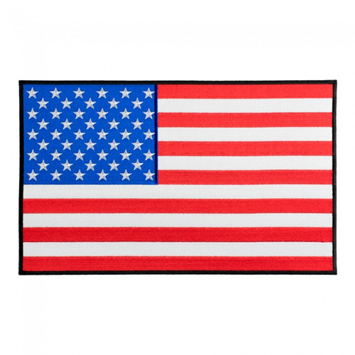 American Flag Black Border Patch