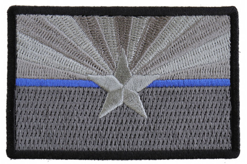 Arizona State Flag Blue Line Police Patch Arizona State Flag Blue Line Police Patch