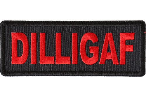 DILLIGAF Patch In Red DILLIGAF Patch In Red