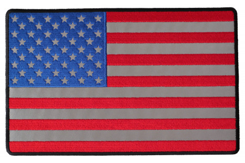Reflective American Flag Patch 10" Reflective American Flag Patch 10"