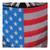 Red Eyed Infidel American Flag Skull Back Patch Red Eyed Infidel American Flag Skull Back Patch