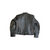 Ladies Leather Jacket with Gray Stripe Ladies Leather Jacket with Gray Stripe