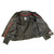 Ladies Leather Jacket with Gray & White Stripe Ladies Leather Jacket with Gray & White Stripe