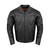 Men's Racer Jacket with Gun Pockets Naked Cowhide Leather front Men's Racer Jacket with Gun Pockets Naked Cowhide Leather front