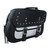 Textile Studded Zip-Off Saddle Bag Black & Gray Textile Studded Zip-Off Saddle Bag Black & Gray