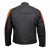 Men's Textile Jacket With Orange Stripe Men's Textile Jacket With Orange Stripe